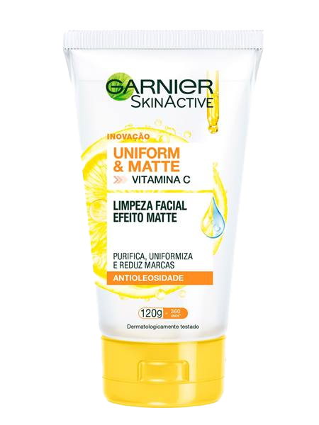 Imagem Sabonete Líquido Facial Uniform&Matte c/ Vitamina C - 120g | Garnier